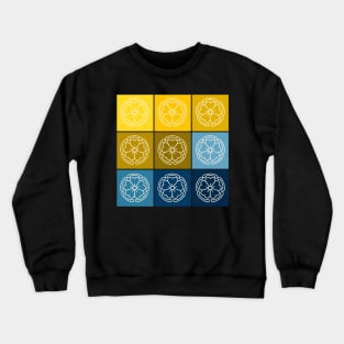 Vintage Pop Art Clan Symbol Japanese Bushido Samurai Warrior 454 Crewneck Sweatshirt